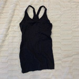 Black Lululemon stretchy tank top